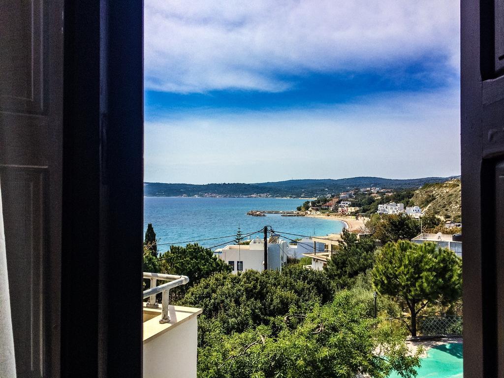 Vasilikos Apartments Paralia Agias Foteinis ภายนอก รูปภาพ